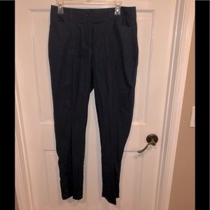 Chadwicks navy blue linen pants, lined size 10